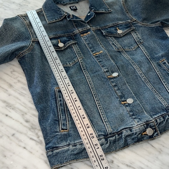 GAP Denim Jacket Dark Wash Size M - Picture 7 of 8